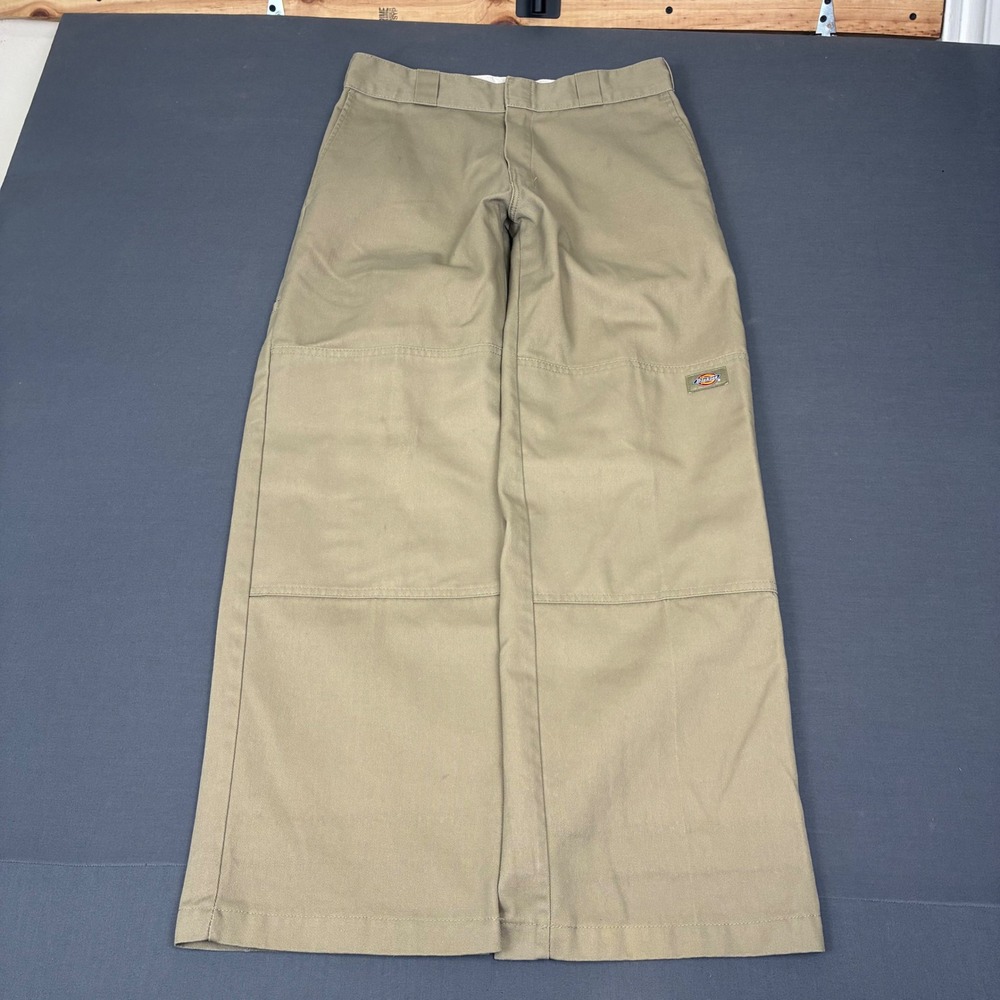 Y2K Dickies Loose Fit Double Knee Tan Pants Men's Size 30x30 FITS 30x29